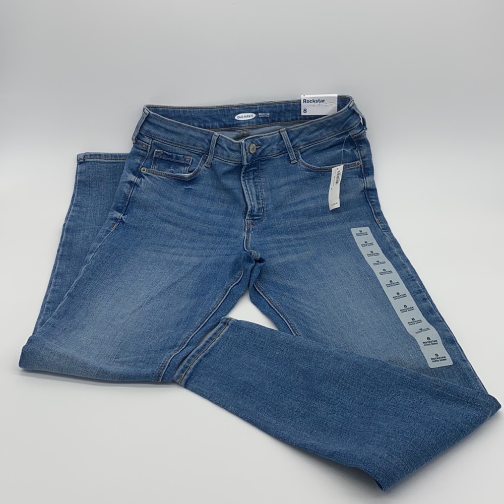Old Navy Mid-Rise Rockstar Super Skinny Jeans
